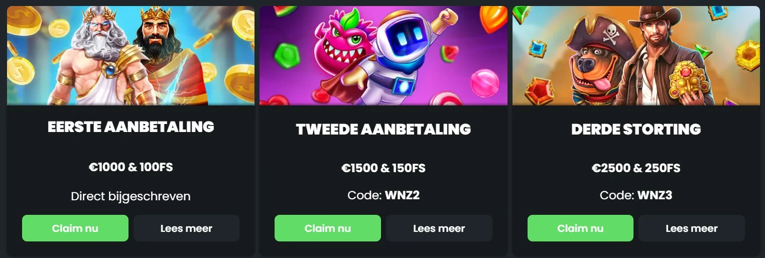 Winningz Casino Bonussen