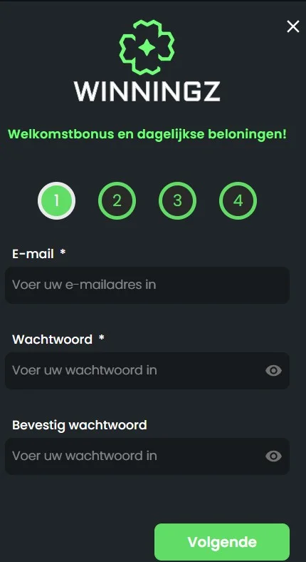 Winningz Casino Registratie